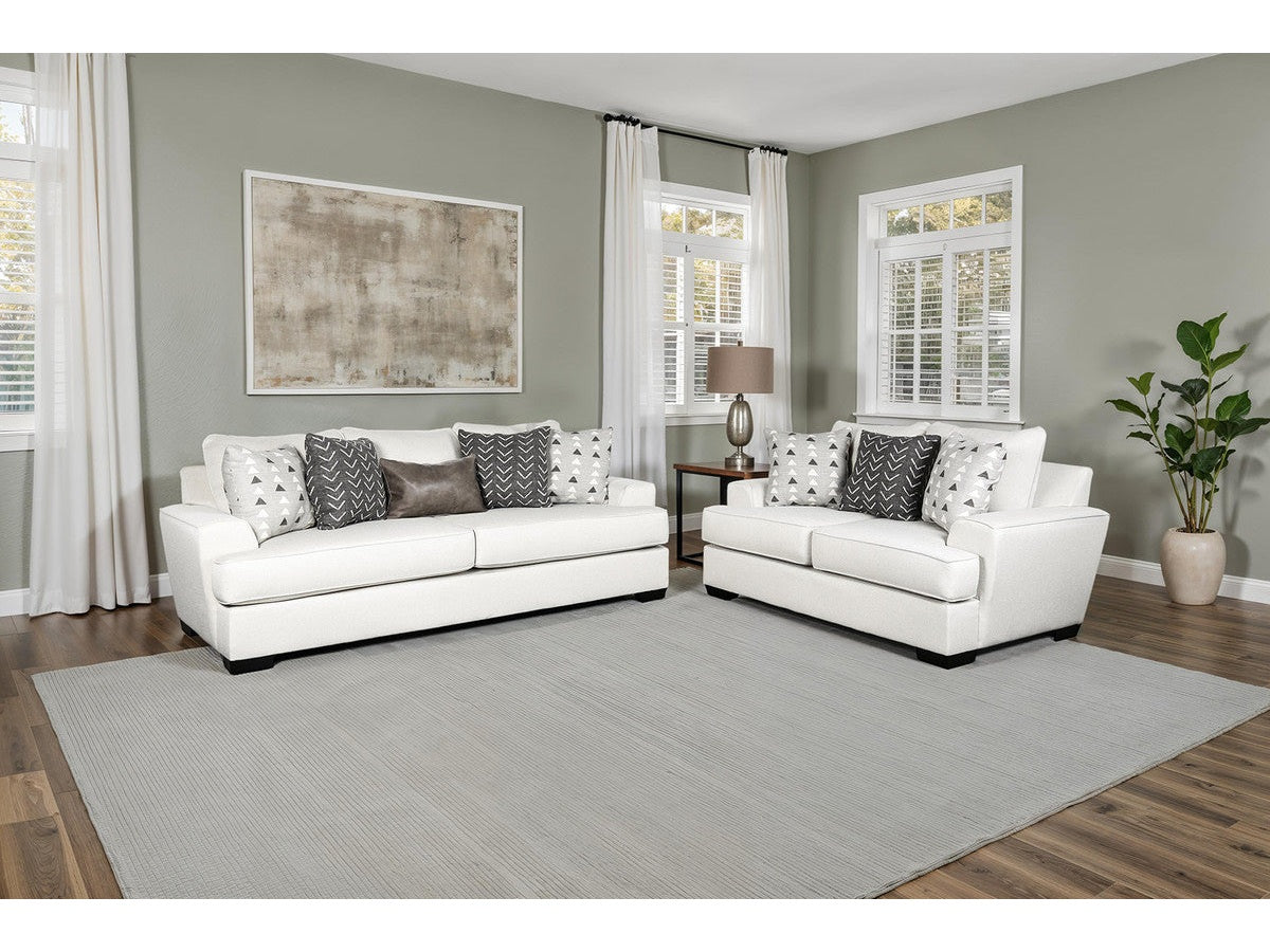 Hyde Park Gray Sofa & Loveseat by Furniture of America at Eve Furniture