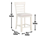 Hyland 24″ Counter Stool, Brown, Set of 2 by Steve Silver at Eve Furniture