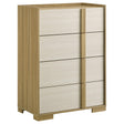 Hyland 4-drawer Chest of Drawers Natural by Coaster at Eve Furniture