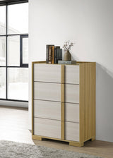 Hyland 4-drawer Chest of Drawers Natural by Coaster at Eve Furniture