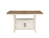 Hyland 80-inch Counter Table w/20-inch Leaf, Brown by Steve Silver at Eve Furniture