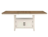 Hyland 80-inch Counter Table w/20-inch Leaf, Brown by Steve Silver at Eve Furniture