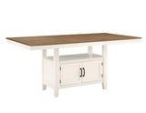 Hyland 80-inch Counter Table w/20-inch Leaf, Brown by Steve Silver at Eve Furniture
