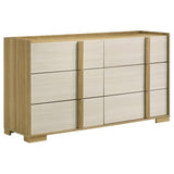 Hyland Natural 5-Piece Eastern King Bedroom Set by Coaster at Eve Furniture
