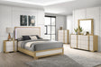 Hyland Natural 5-Piece Eastern King Bedroom Set by Coaster at Eve Furniture