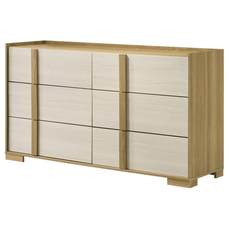 Hyland Natural 6-drawer Dresser by Coaster at Eve Furniture
