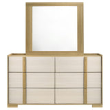 Hyland Natural 6-Drawer Dresser with Mirror by Coaster at Eve Furniture