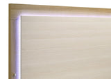 Hyland Natural Eastern King Panel Bed LED Headboard by Coaster at Eve Furniture