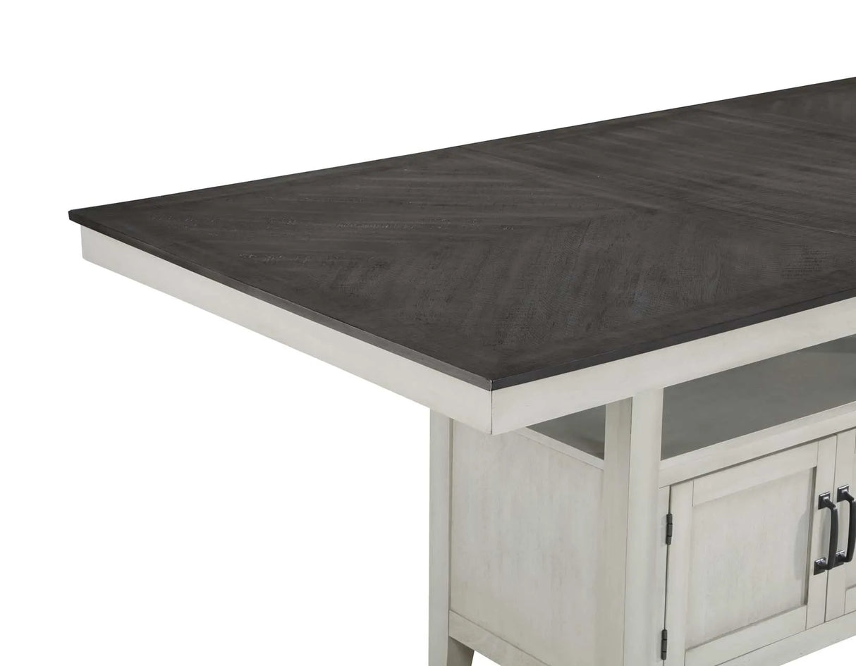Hyland Stone Gray/Charcoal Counter Height Dining Set by Steve Silver at Eve Furniture