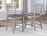 Hyland Stone Gray/Charcoal Counter Height Dining Set by Steve Silver at Eve Furniture