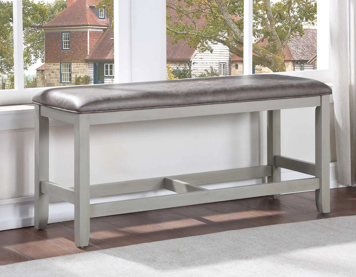 Hyland Stone Gray/Charcoal Counter Height Dining Set by Steve Silver at Eve Furniture