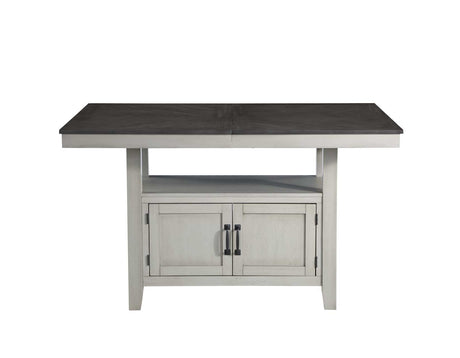 Hyland Stone Gray/Charcoal Counter Height Dining Set by Steve Silver at Eve Furniture