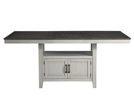 Hyland Stone Gray/Charcoal Counter Height Dining Set by Steve Silver at Eve Furniture
