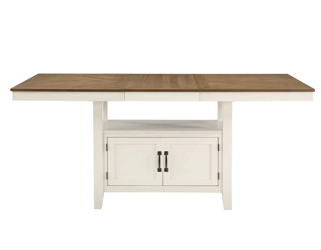Hyland Two-tone Counter Height Dining Set by Steve Silver at Eve Furniture
