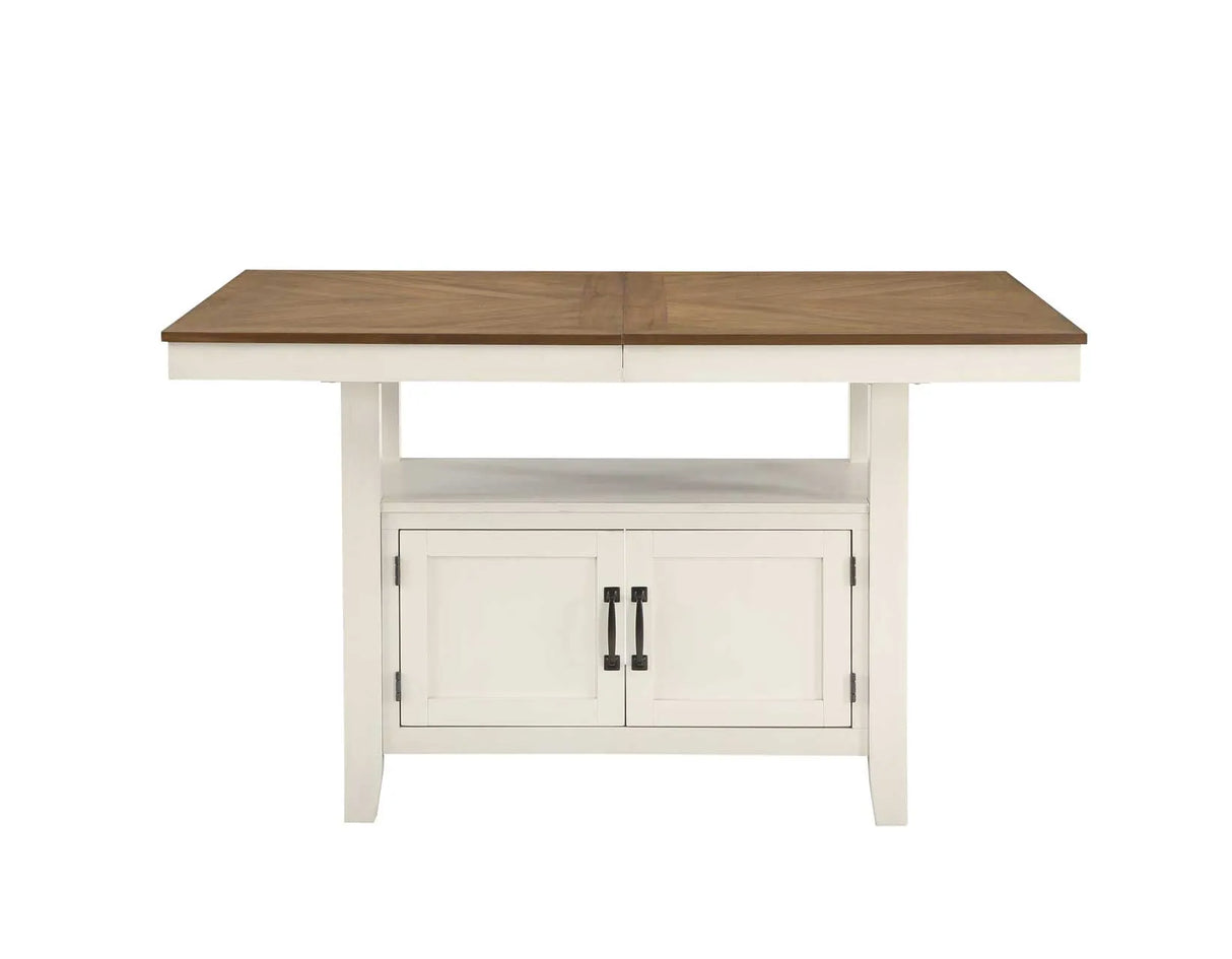 Hyland Two-tone Counter Height Dining Set by Steve Silver at Eve Furniture