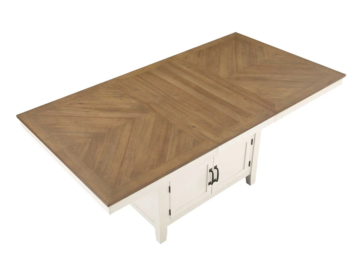 Hyland Two-tone Counter Height Dining Set by Steve Silver at Eve Furniture