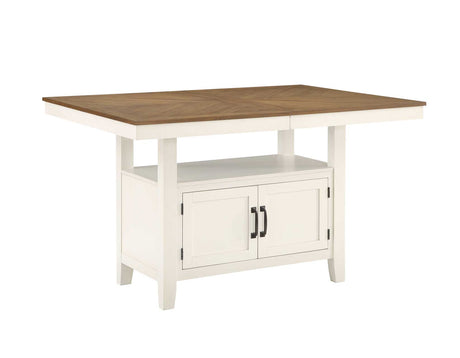 Hyland Two-tone Counter Height Dining Set by Steve Silver at Eve Furniture