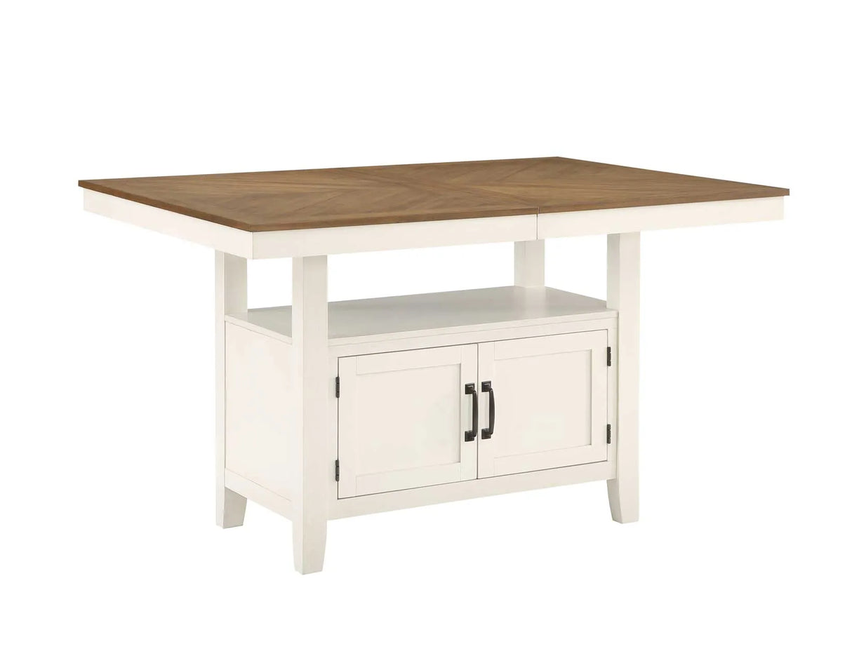 Hyland Two-tone Counter Height Dining Set by Steve Silver at Eve Furniture