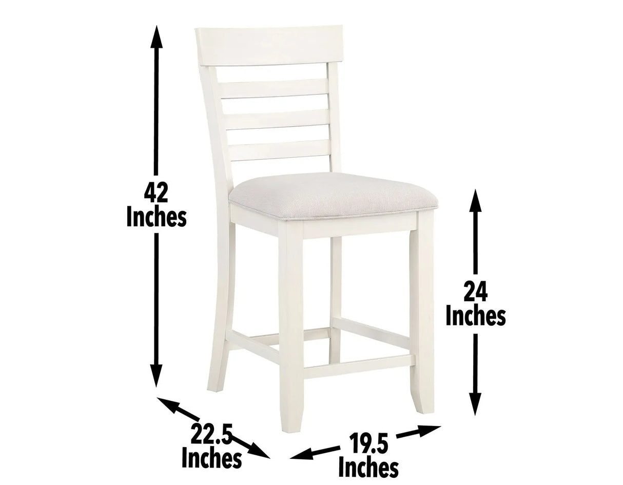 Hyland Two-tone Counter Height Dining Set by Steve Silver at Eve Furniture
