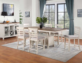 Hyland Two-tone Counter Height Dining Set by Steve Silver at Eve Furniture