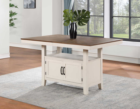 Hyland Two-tone Counter Height Dining Set by Steve Silver at Eve Furniture