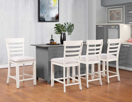 Hyland Two-tone Counter Height Dining Set by Steve Silver at Eve Furniture