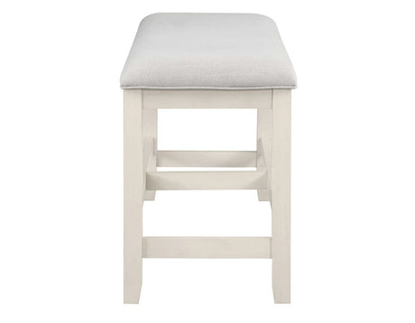 Hyland Vanilla Counter Height Dining Bench by Steve Silver at Eve Furniture