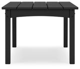 Hyland wave Black Outdoor Coffee Table by Ashley at Eve Furniture