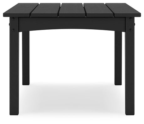 Hyland wave Black Outdoor Coffee Table by Ashley at Eve Furniture