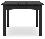Hyland wave Black Outdoor Coffee Table by Ashley at Eve Furniture