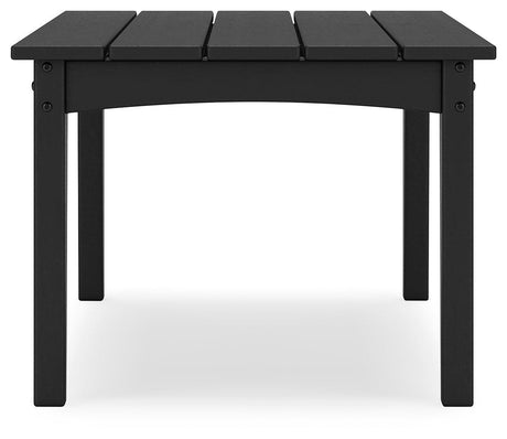 Hyland wave Black Outdoor Coffee Table by Ashley at Eve Furniture