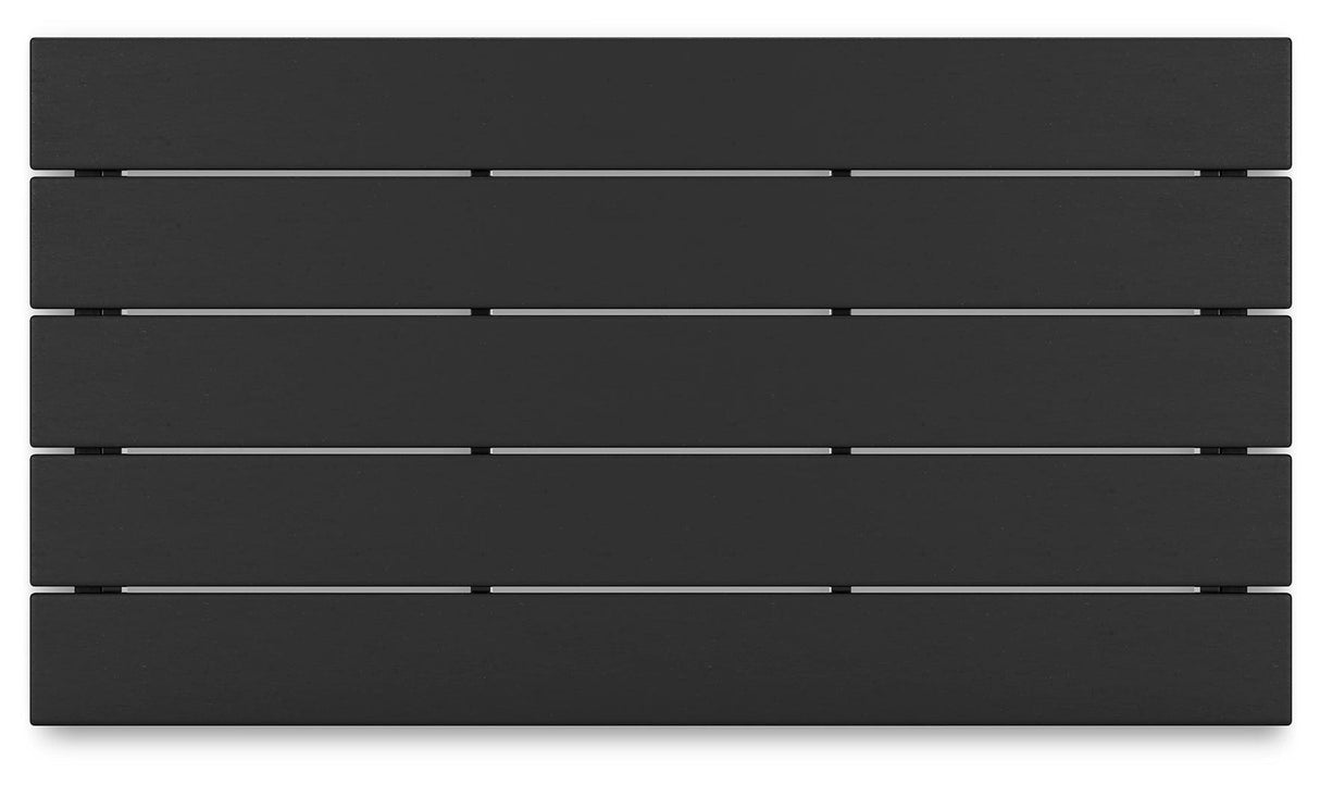 Hyland wave Black Outdoor Coffee Table by Ashley at Eve Furniture