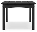 Hyland wave Black Outdoor Coffee Table