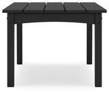 Hyland wave Black Outdoor Coffee Table