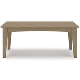 Hyland wave Driftwood Outdoor Coffee Table by Ashley at Eve Furniture