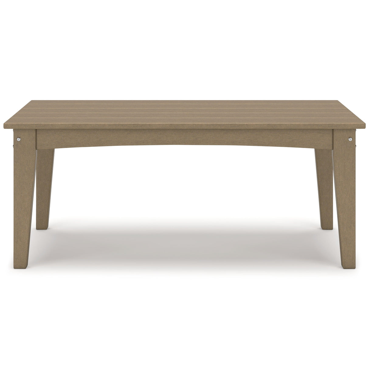 Hyland wave Driftwood Outdoor Coffee Table by Ashley at Eve Furniture