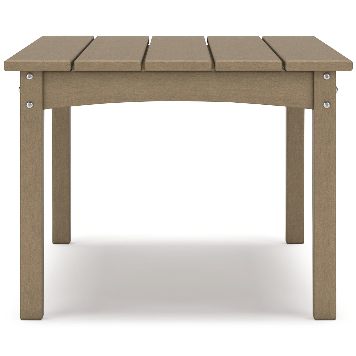 Hyland wave Driftwood Outdoor Coffee Table by Ashley at Eve Furniture