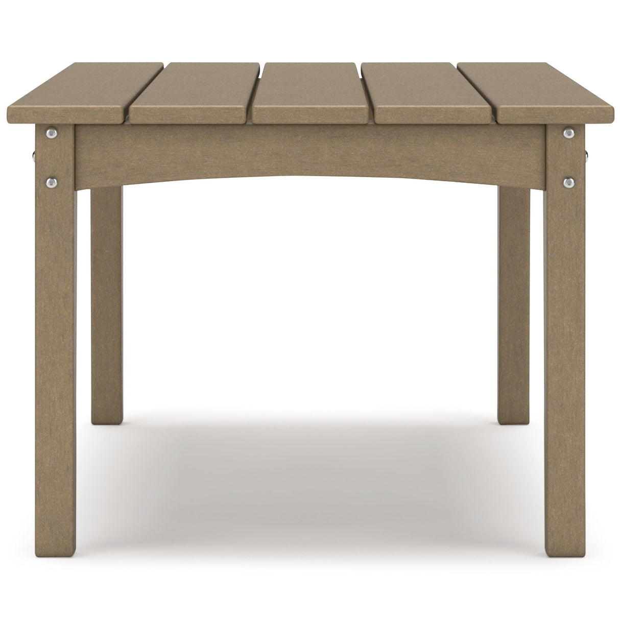 Hyland wave Driftwood Outdoor Coffee Table by Ashley at Eve Furniture