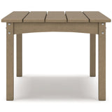 Hyland wave Driftwood Outdoor Coffee Table by Ashley at Eve Furniture