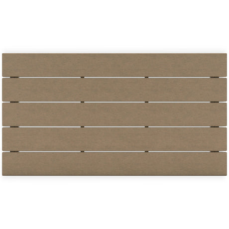 Hyland wave Driftwood Outdoor Coffee Table by Ashley at Eve Furniture