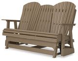 Hyland wave Driftwood Outdoor Glider Loveseat