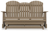 Hyland wave Driftwood Outdoor Glider Loveseat