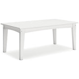 Hyland wave White Outdoor Coffee Table by Ashley at Eve Furniture