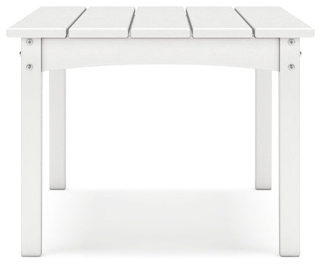 Hyland wave White Outdoor Coffee Table by Ashley at Eve Furniture