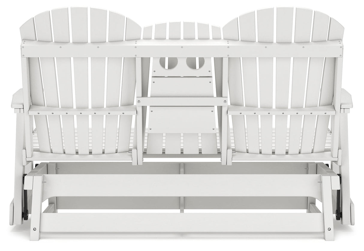 Hyland wave White Outdoor Glider Loveseat