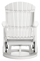 Hyland wave White Outdoor Swivel Glider Chair