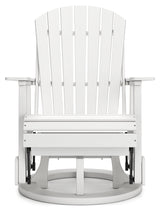 Hyland wave White Outdoor Swivel Glider Chair