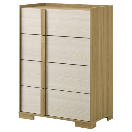 Hyland 4-drawer Chest of Drawers Natural by Coaster at Eve Furniture