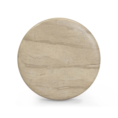 Hyre Faux Travertine Indoor/Outdoor Concrete Side Table by TOV Furniture at Eve Furniture