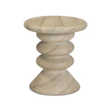 Hyre Faux Travertine Indoor/Outdoor Concrete Side Table by TOV Furniture at Eve Furniture